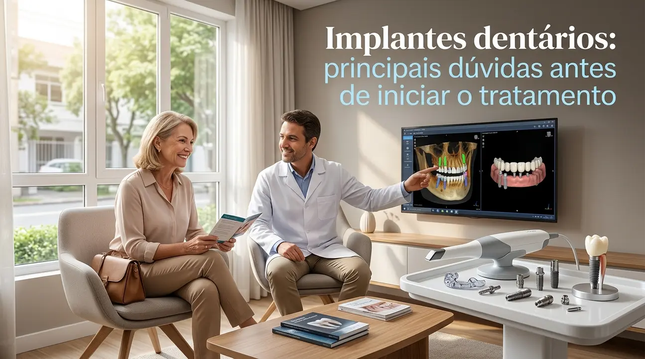 Paciente em avaliação para implantes dentários