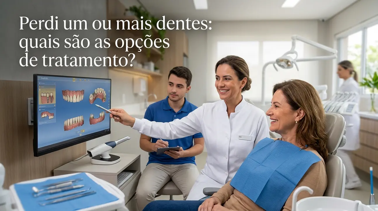 opções de tratamento para quem perdeu um ou mais dentes